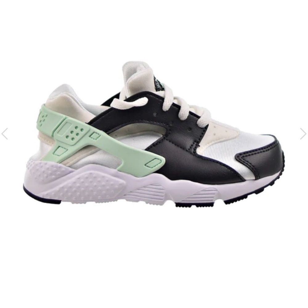 Nike Kids Huarache Run White-Off Noir-Mint Foam Shoes